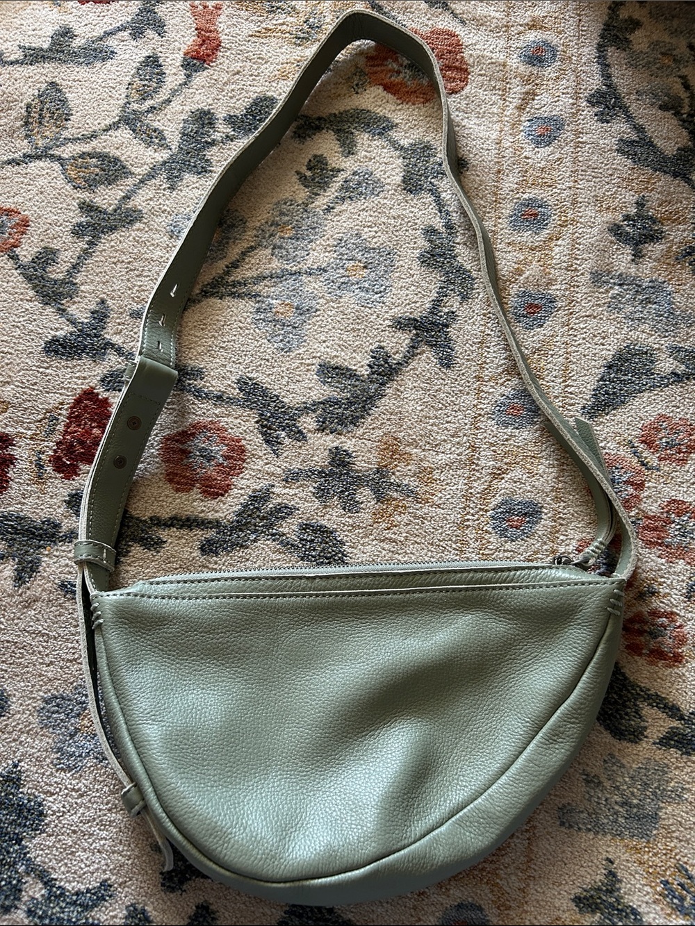 The Sak Blue/Green Leather Crossbody Bag - Picture 2 of 6